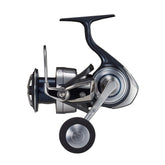Daiwa Celtate SW 5000-XH front view highlighting rugged alloy body for strong casting