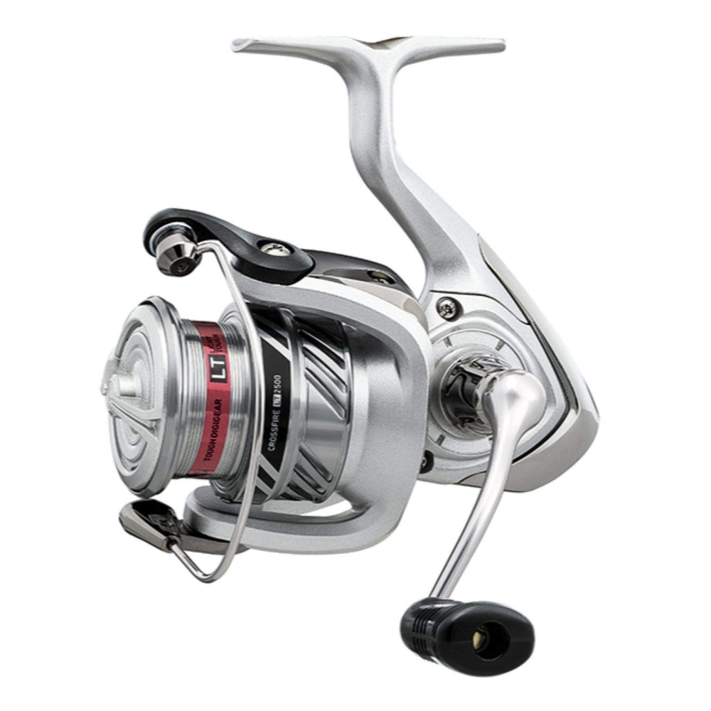 Daiwa Crossfire LT 4000 silver spool enables smooth line lay for freshwater and light saltwater