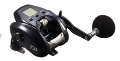 Daiwa Electric Reel 23 Leo Blitz 300J - front view with handle