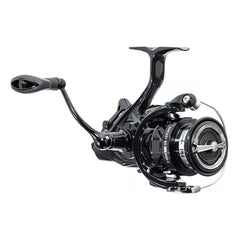 Daiwa EMCAST Bite N’ Run spinning reel side angle showing ATD drag for smooth, controlled runs.
