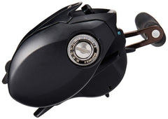 Daiwa Fuego baitcasting reel side profile shows ergonomic grip for comfort