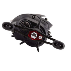 Daiwa Fuego high speed CT reel side profile highlighting ergonomic grip for comfort.