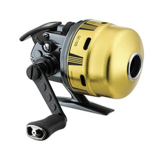 Daiwa Goldcast III reel close-up showing precise engineering for smooth casting