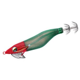 Daiwa Ika Metal Omorig emerald-egi 2.5 red-green side view for night squid jigging