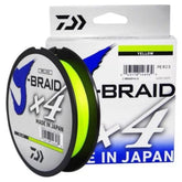 Daiwa J-Braid x4 filler spool showing compact fill for extra line on reel.