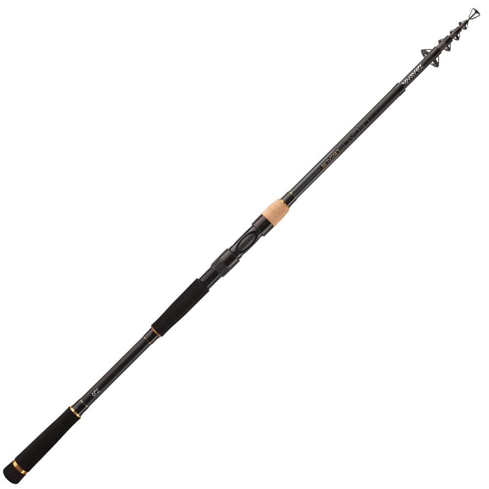 Daiwa Legalis Tele Allround rod ready for transport, versatile for trout, perch, and pike fishing
