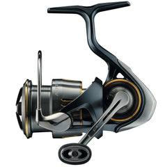 Daiwa LT2500 PC Spinning Reel close-up showing lightweight design for easy casting