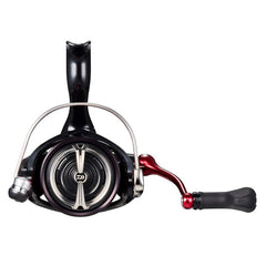 Daiwa LT3000 handle close-up with comfortable grip for precise cranking.