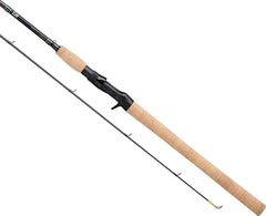 Daiwa North Coast NC962MFB casting rod with fluorescent orange tip enhances bite detection.