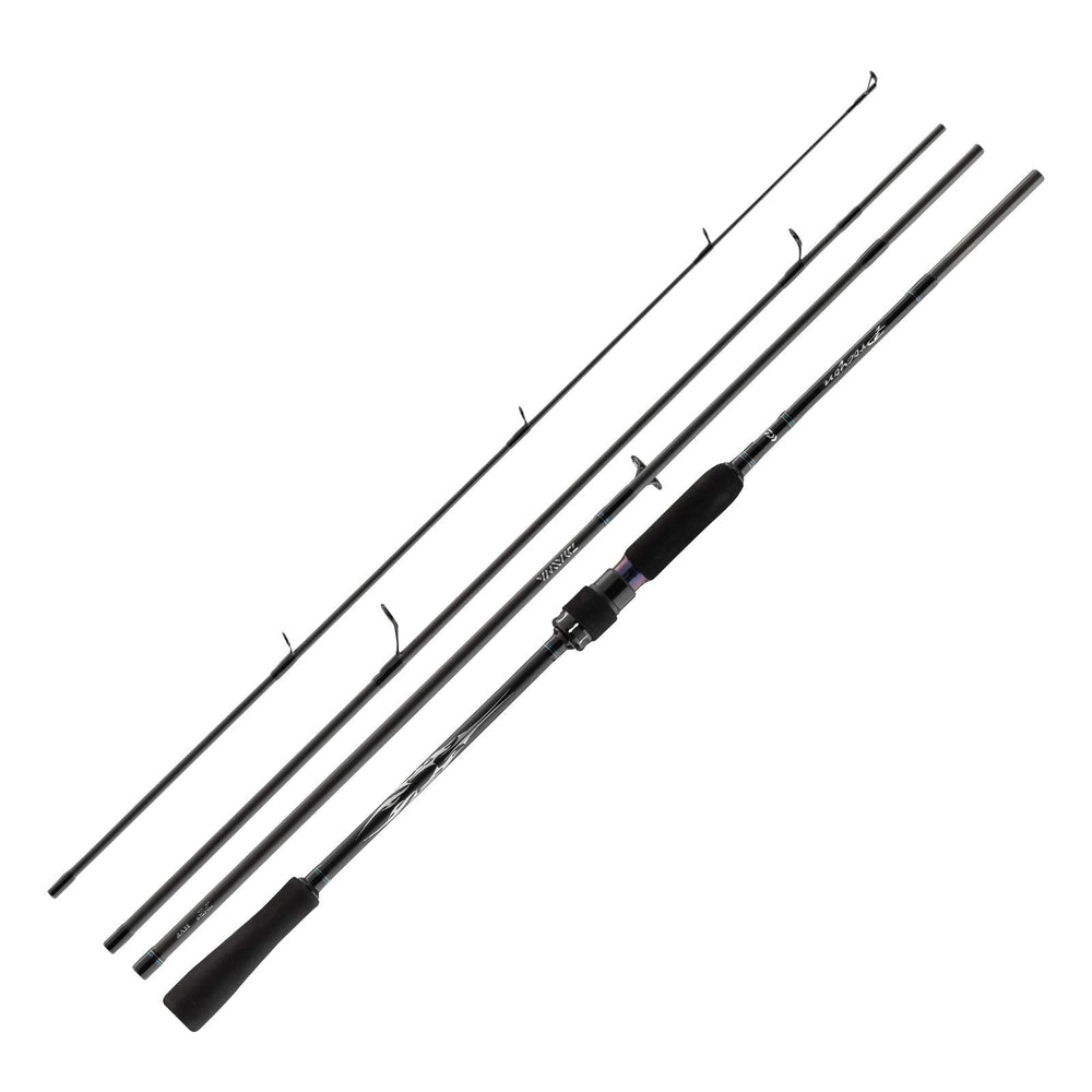 Daiwa Procyon travel 8ft rod assembled for easy transport and ready casting.