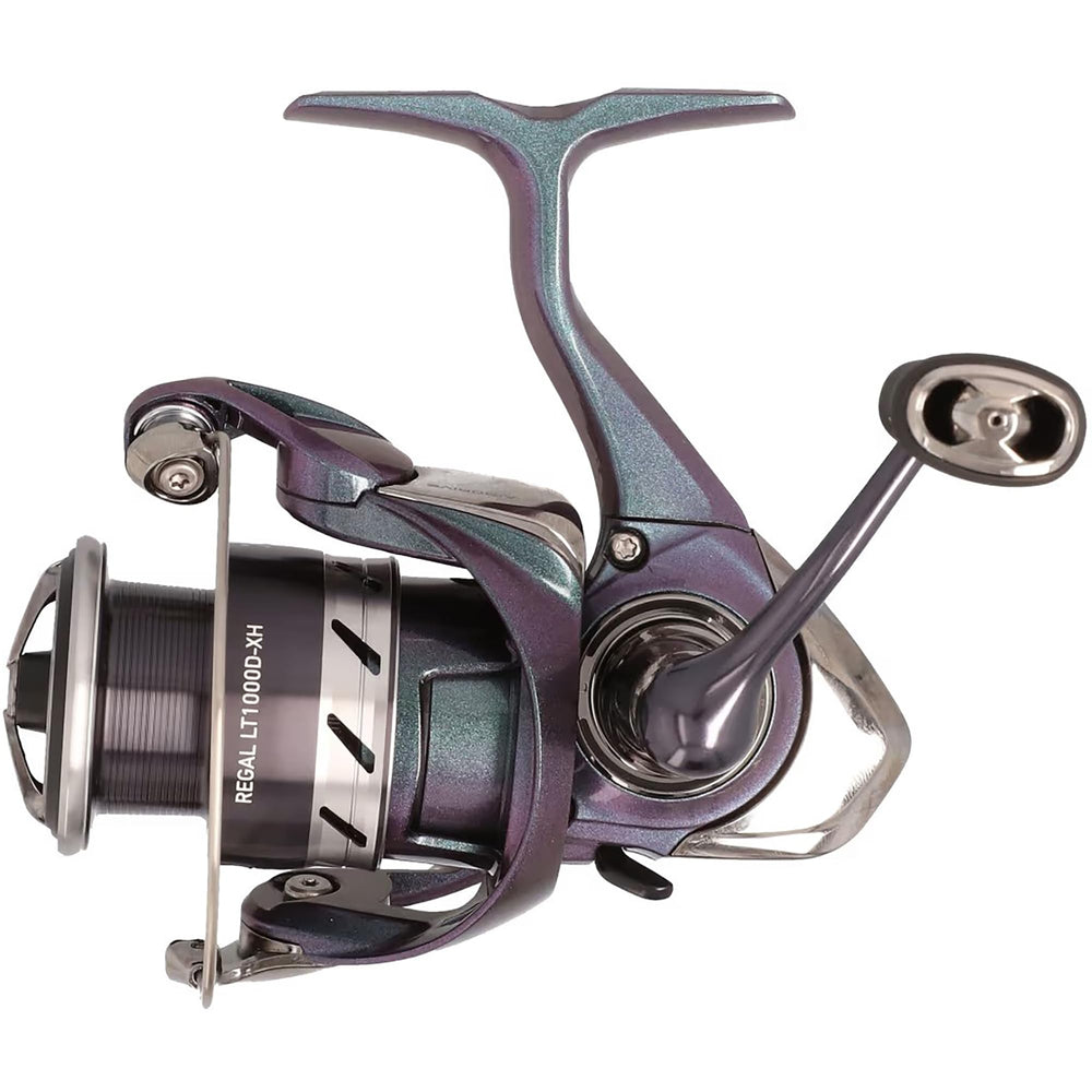 Daiwa Regal LT air rotor enhances reel sensitivity and balance for precise casts.