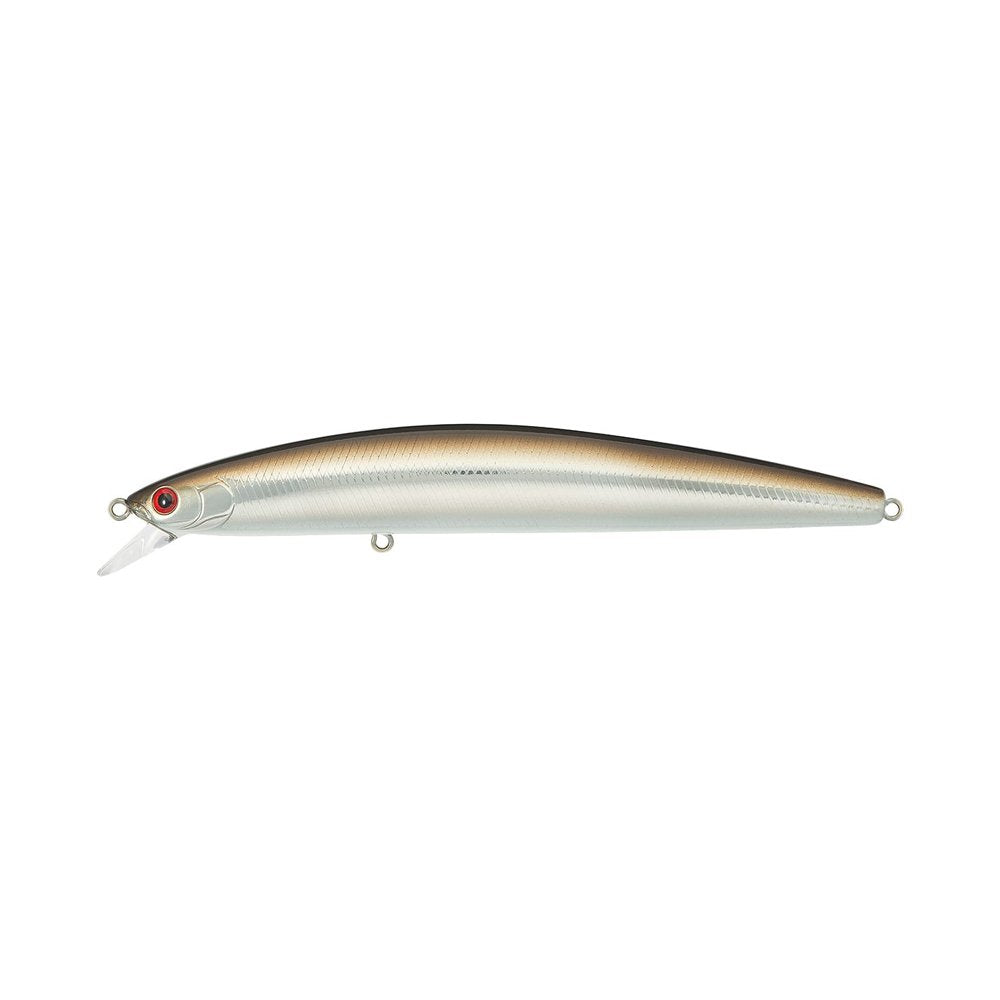 Daiwa Salt Pro Minnow Sand EEL lure, side view, built for long casts and steady action.