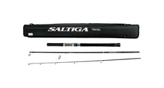 Daiwa Saltiga travel rod with three sections for compact, versatile saltwater fishing on the go.