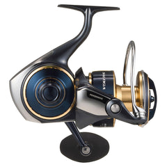 Daiwa Saltiga MQ body design visible for a rock-solid offshore build