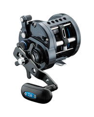 Daiwa Saltist LW CVNL Reel closeup highlighting smooth 4 CRBB bearings for saltwater fishing.