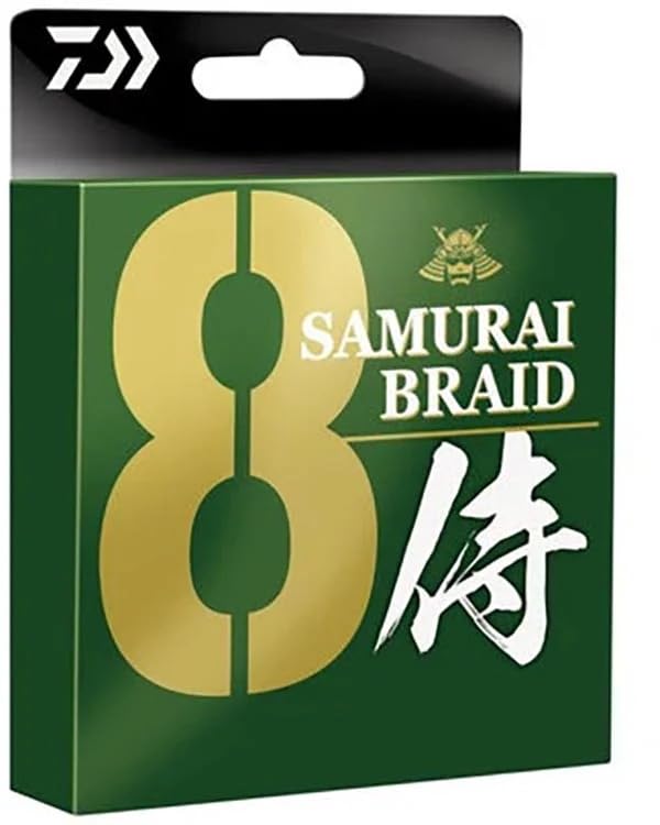 Daiwa Samurai braid on a 15lb-330y spool, enhancing sensitivity and smooth casting.