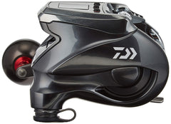 Daiwa Seaborg 500JS shows the JOG Power Lever for easy one-handed control