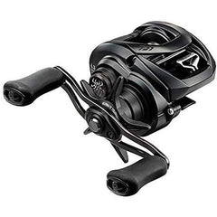 Daiwa Tatula Elite left-hand baitcasting reel in black enhances precision casting for freshwater fishing.