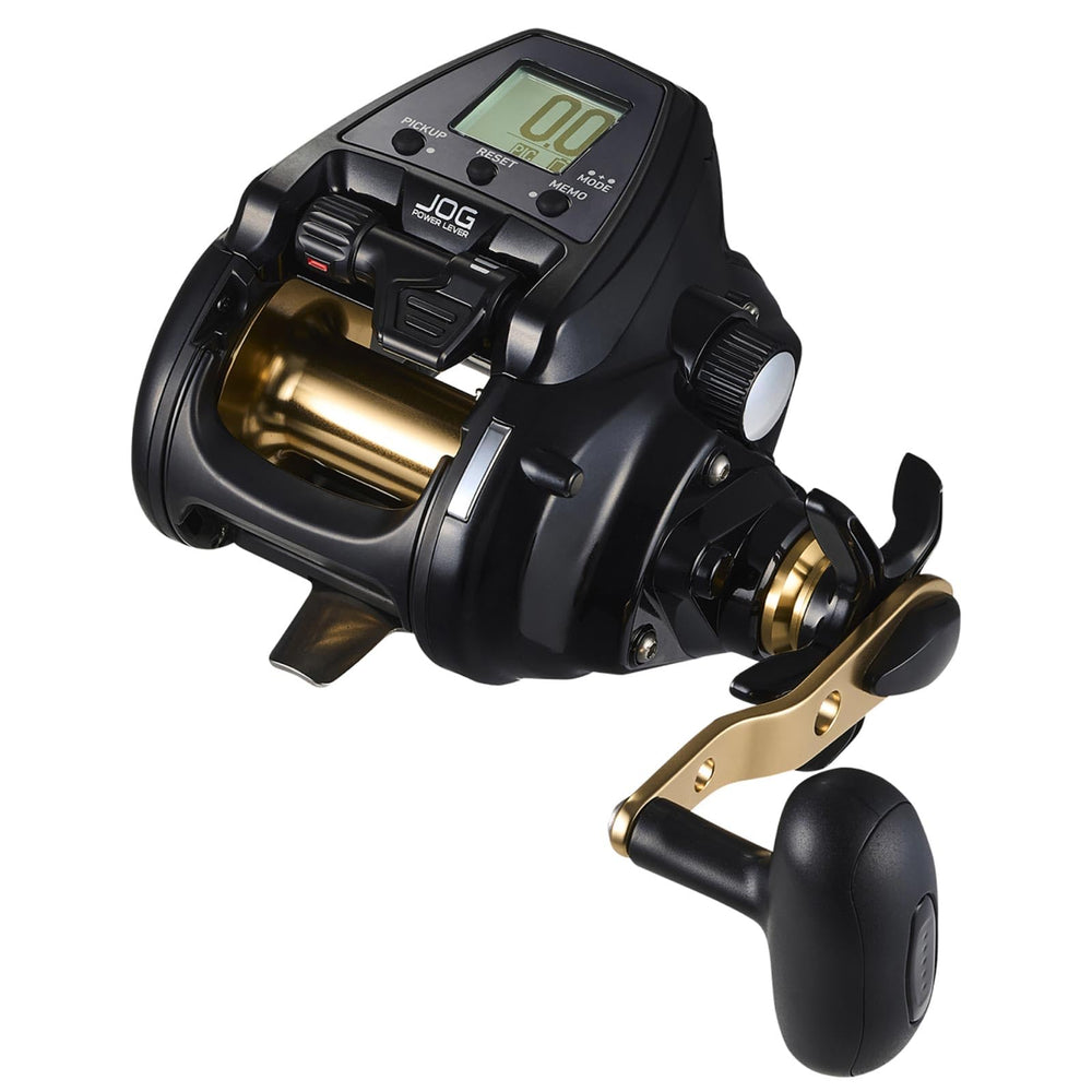 Daiwa TCS500J Tanacom reel front view, compact power for stand-up and bottom fishing