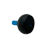 Daiwa Winn Custom Handle Knob close-up highlights ergonomic grip for baitcasting reels.