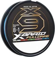 Daiwa XBRAID X9 FullDrag Braid 8lb 165y multi for smooth casting.