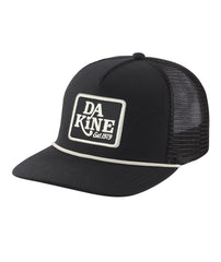 Dakine All Sports Trucker Black front view showing breathable mesh and curved brim.