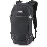 Dakine Drafter 10L hydration reservoir mounted at the lumbar for balanced weight.