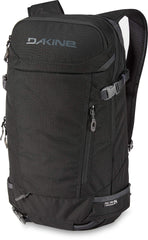 Dakine Heli Pro 24L backpack front view with goggle pocket and helmet loops.