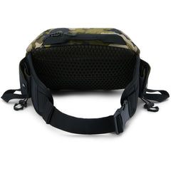 Dakine Hot Laps Hip Pack 2L back view shows breathable back panel.