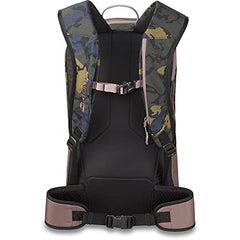 Dakine Mission Pro 18L hydration sleeve on the shoulder strap for on‑the‑go hydration