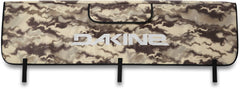 Dakine Pickup Pad Ashcroft Camo Small, top view on tailgate protects bikes during transport