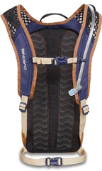 Dakine Session 8L backpanel shows breathable design for comfortable rides.