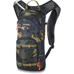 Dakine Session bike hydration pack Cascade Camo with front pocket keeps essentials organized on rides.