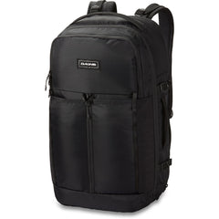 Dakine Split Adventure 38L front view shows durable black ripstop exterior for travel-ready gear.