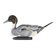 Detailed feather carving and painting on pintails enhance realism on still-water scenes.