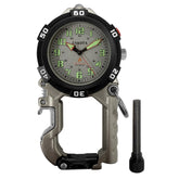 Dakota Flint Clip-On Survival Watch with fire starter for camping readiness