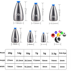 100 eye beads for bait with holes for fishing line