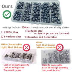 Assorted weights: 1/7oz, 1/9oz, 1/10oz, 4/50oz, 1/25oz, 1/50oz