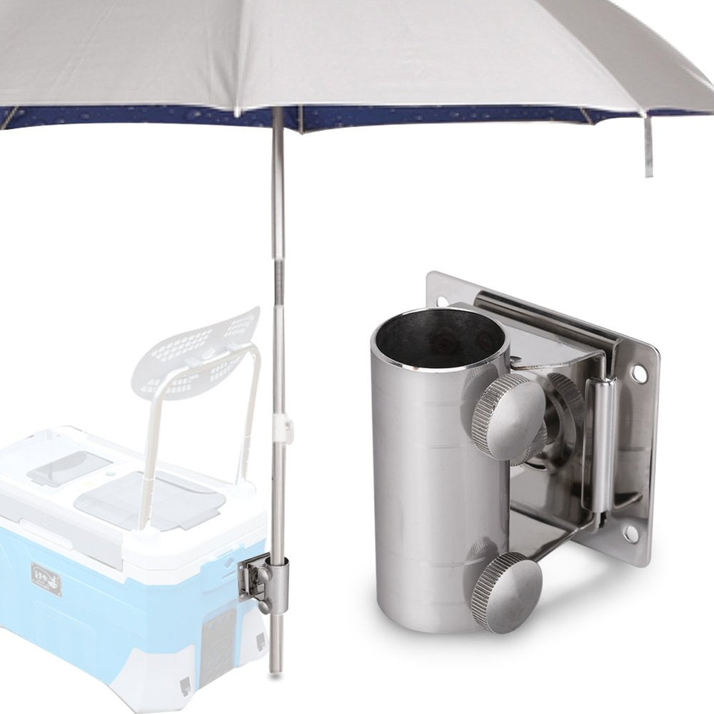 DaMohony fishing box umbrella base provides stable support for outdoor fishing.