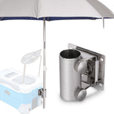 DaMohony fishing box umbrella base provides stable support for outdoor fishing.