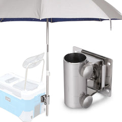 DaMohony fishing box umbrella base provides stable support for outdoor fishing.