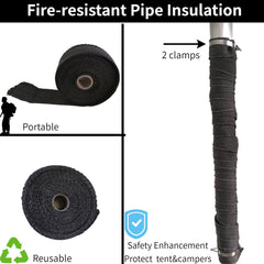 DANCHEL OUTDOOR fiberglass pipe wrap provides high-temperature protection