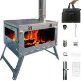 DANCHEL OUTDOOR TSG Plus firebox inside tent for winter warmth