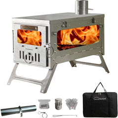 DANCHEL OUTDOOR TSG portable TA1 titanium tent stove ready for camping warmth