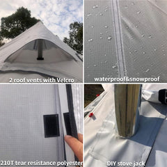 DANCHEL OUTDOOR ultralight packable tent illustrating space efficiency.
