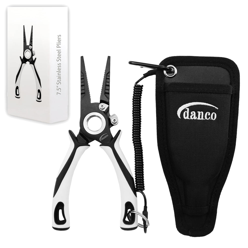 Danco 7.5-inch Pro Series Pliers in white with 304 forged stainless steel body