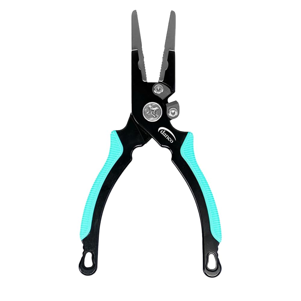 Danco Pro Series 6.5-inch fishing pliers with titanium jaw inserts