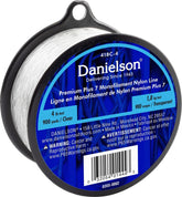 Danielson Nylon Clear 4 lb spool shown for versatile, discreet line use