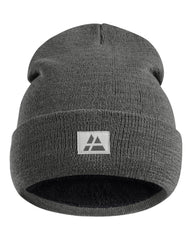 DANISH ENDURANCE Fisherman Beanie unisex dark grey closeup shows soft fleece warmth.