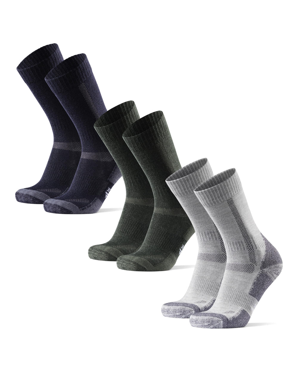 Danish Endurance Merino hiking socks green pack close-up cushioning for comfort